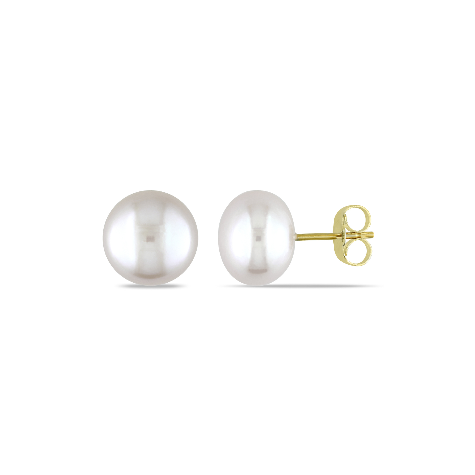 Boucles d'oreilles perles d'eau douce (Bouton)