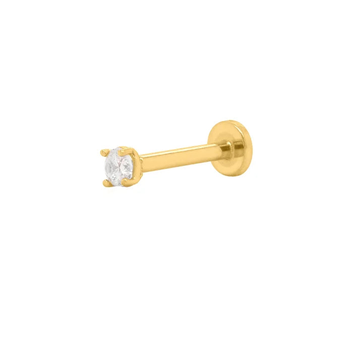 Boucle d'oreille pour croquant avec pierre 14k