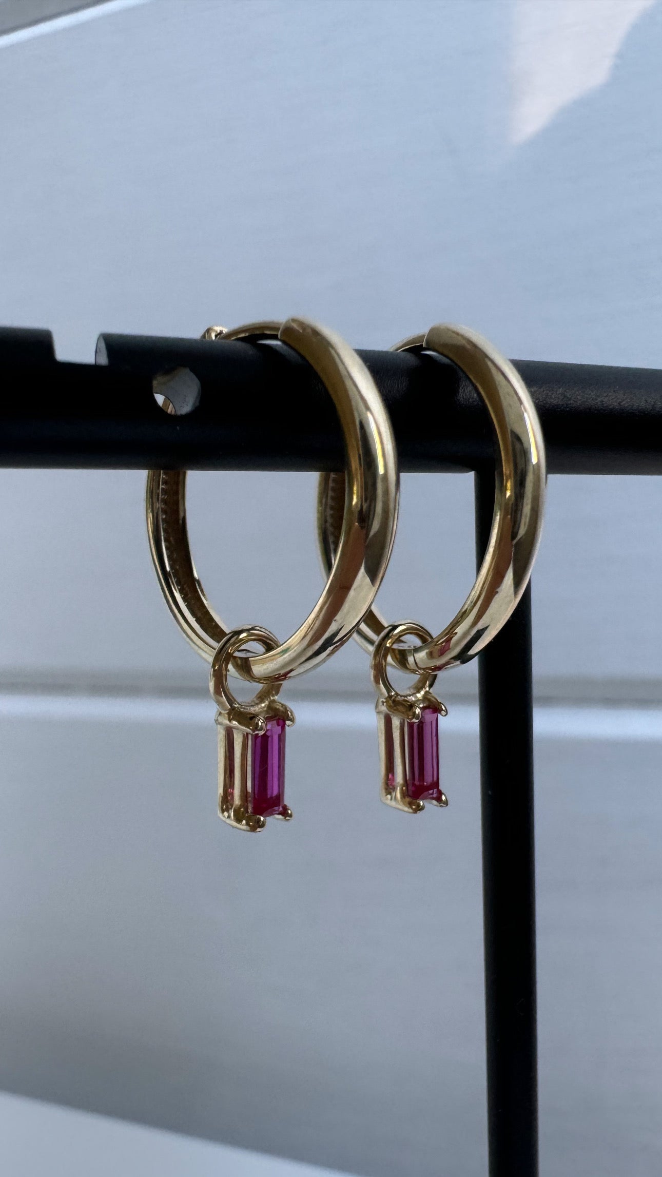 Breloques Émeraude ou Rubis (Boucles d'oreilles)