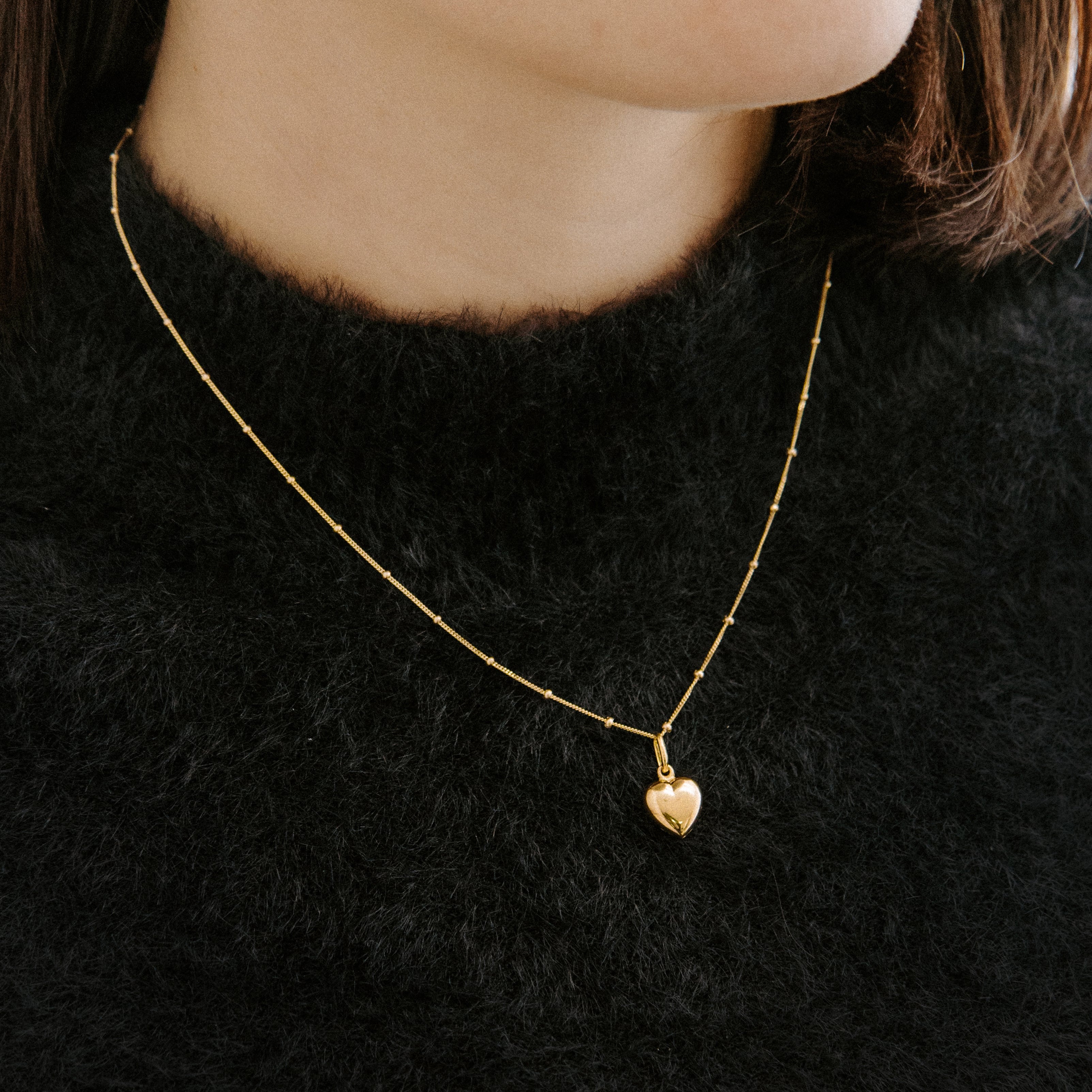 Pendentif coeur bombé