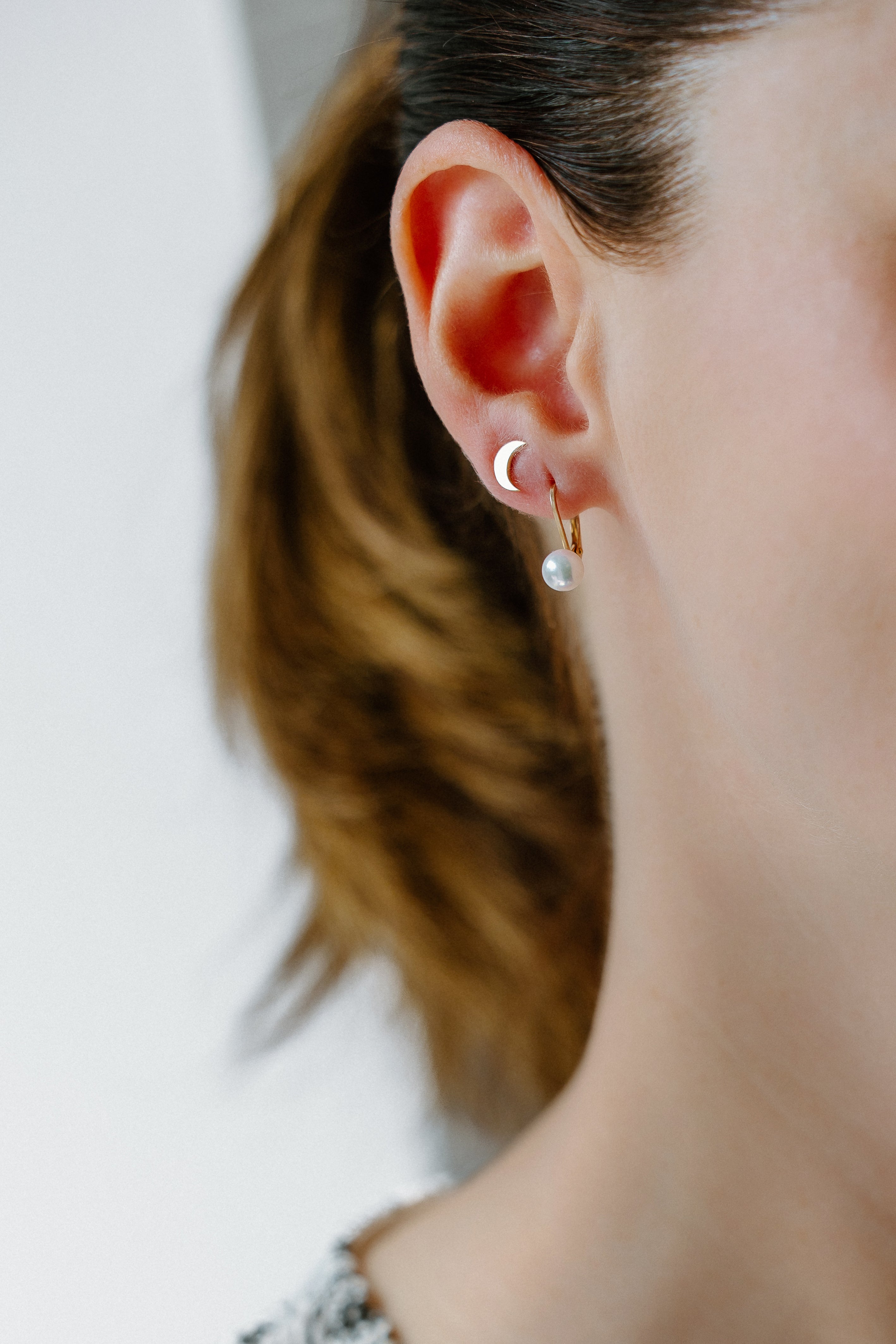 Boucles d'oreilles avec perles AKOYA