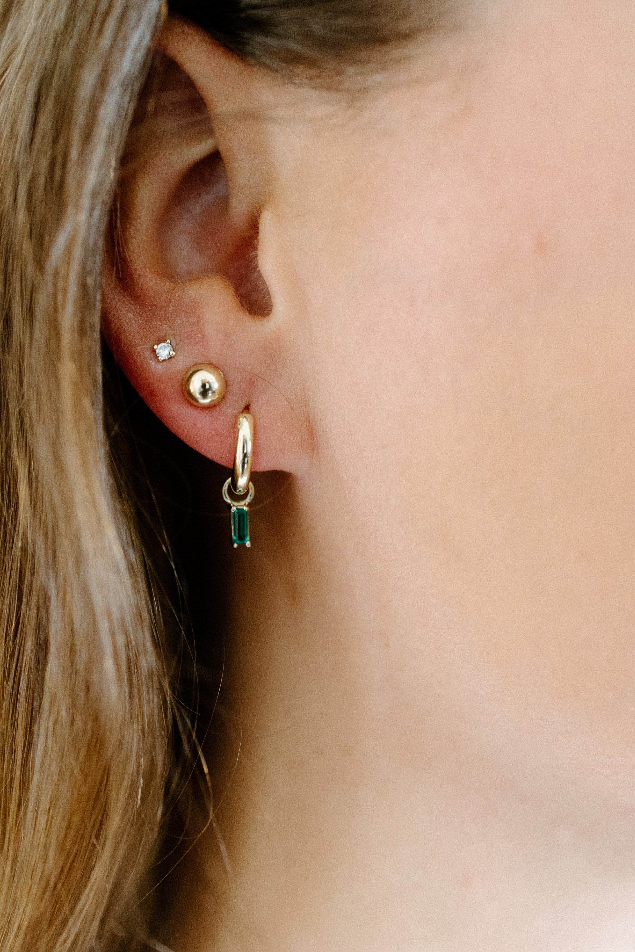 Breloques Émeraude ou Rubis (Boucles d'oreilles)