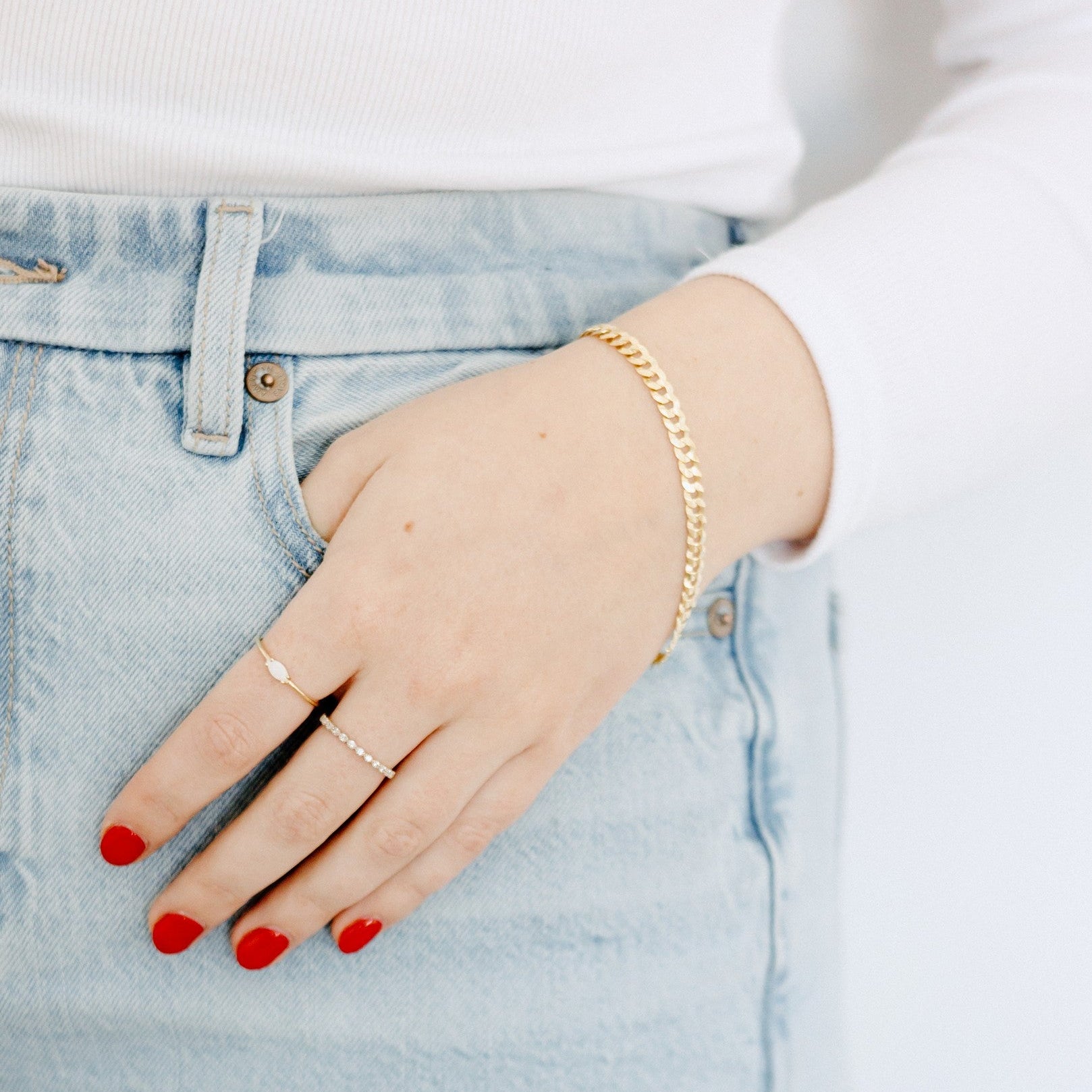 Bracelet gourmette large