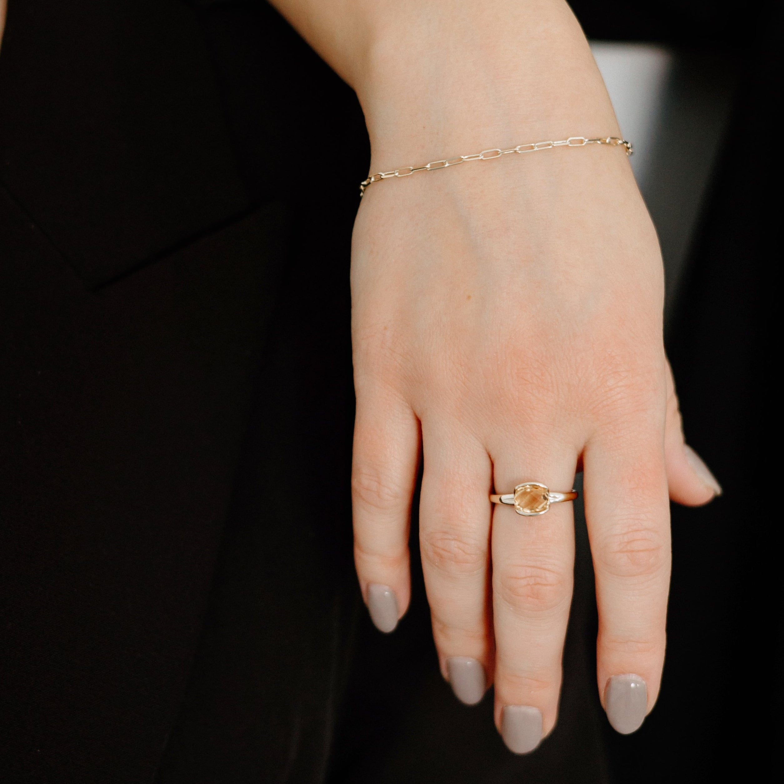 Bracelet paperclip minimaliste