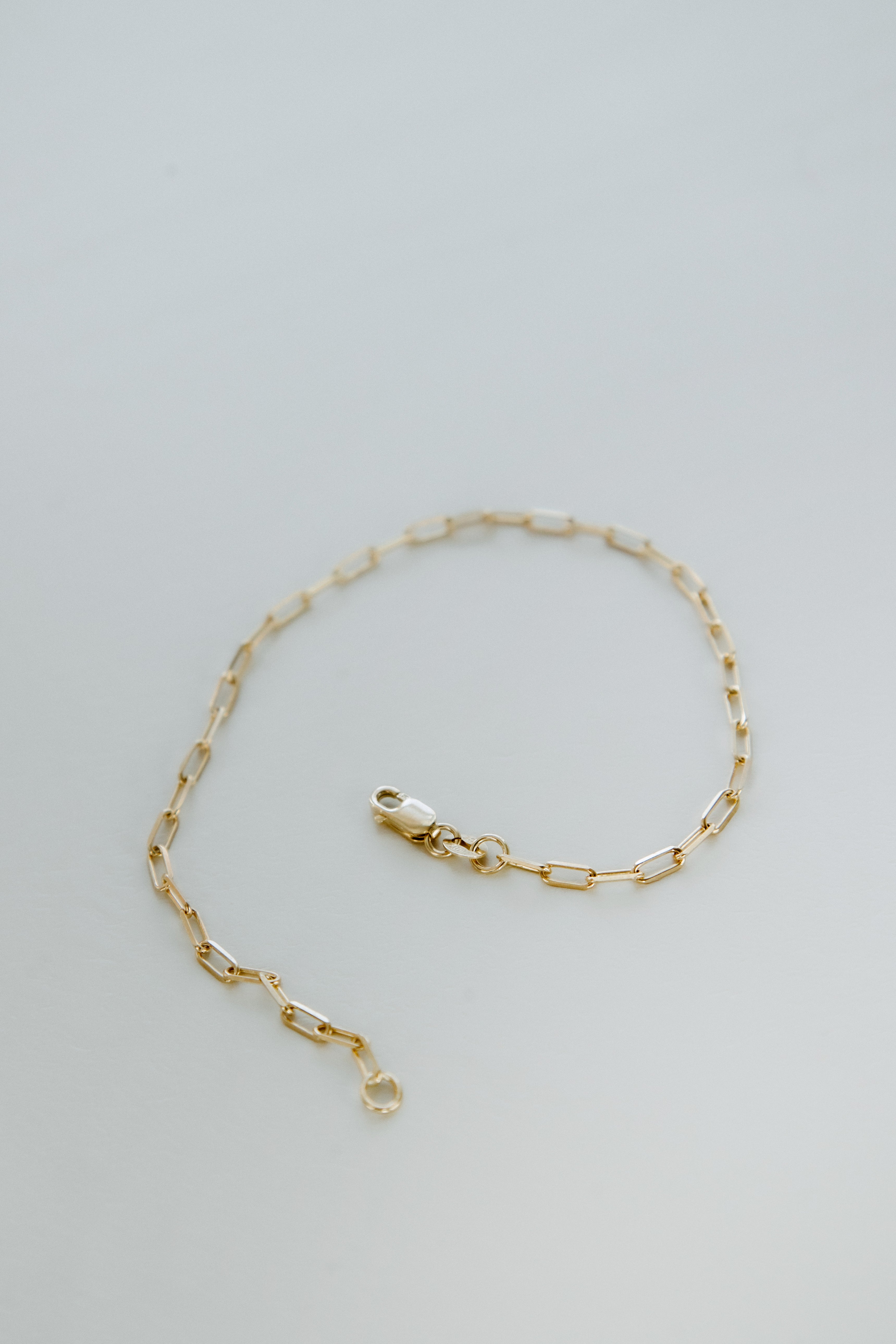 Bracelet paperclip minimaliste