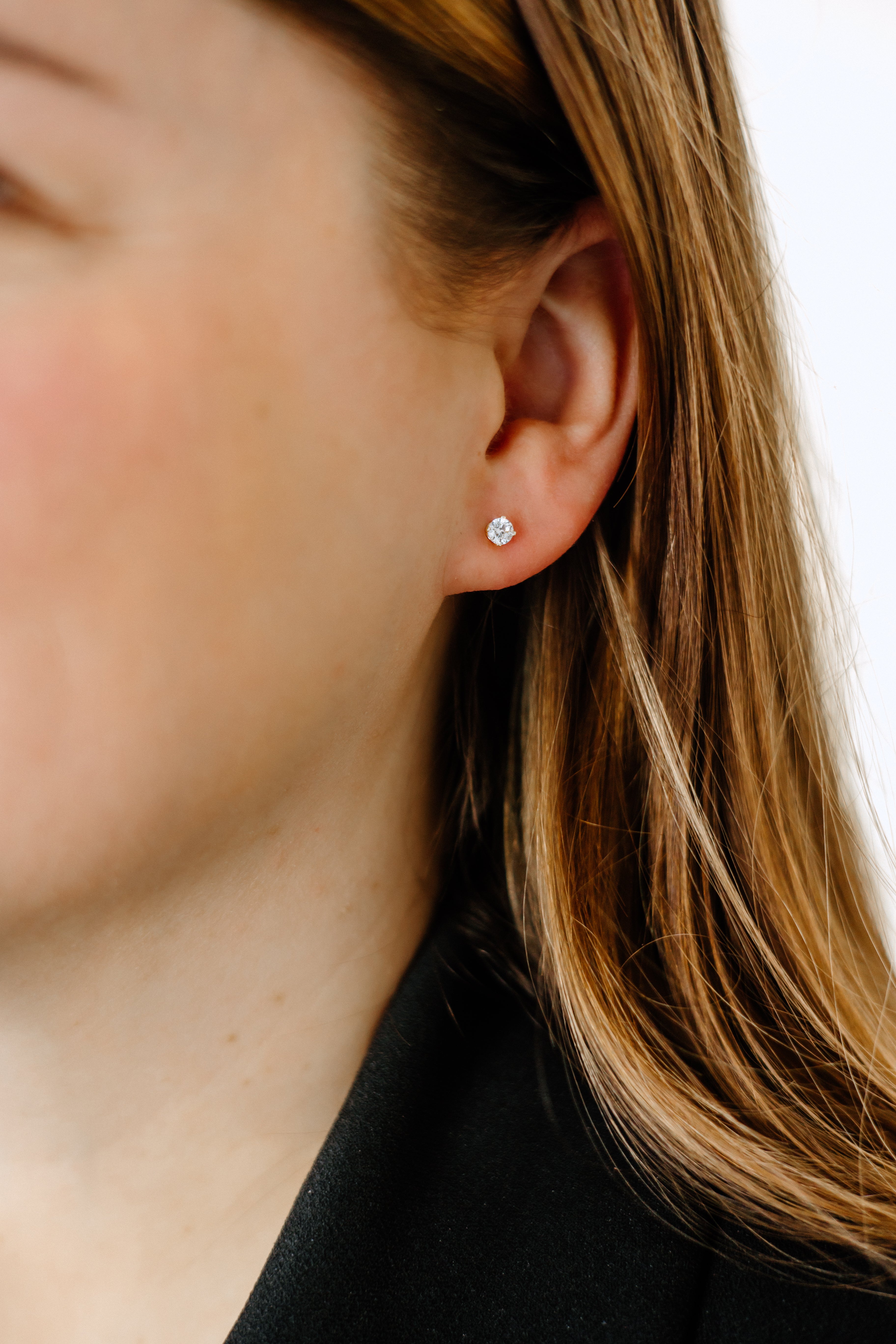 Boutons d'oreilles scintillants (5mm)