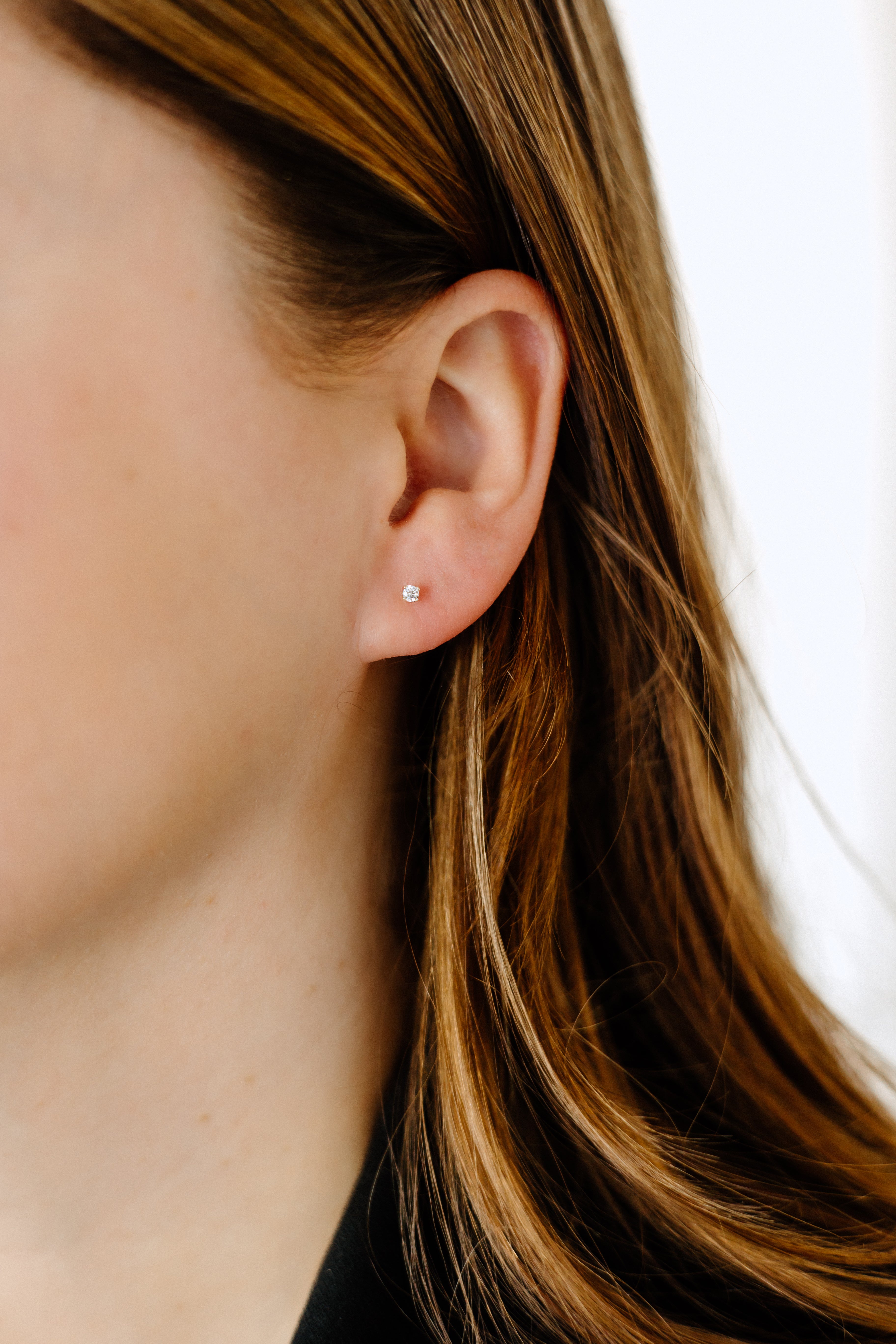 Boutons d'oreilles scintillants (2.5mm)