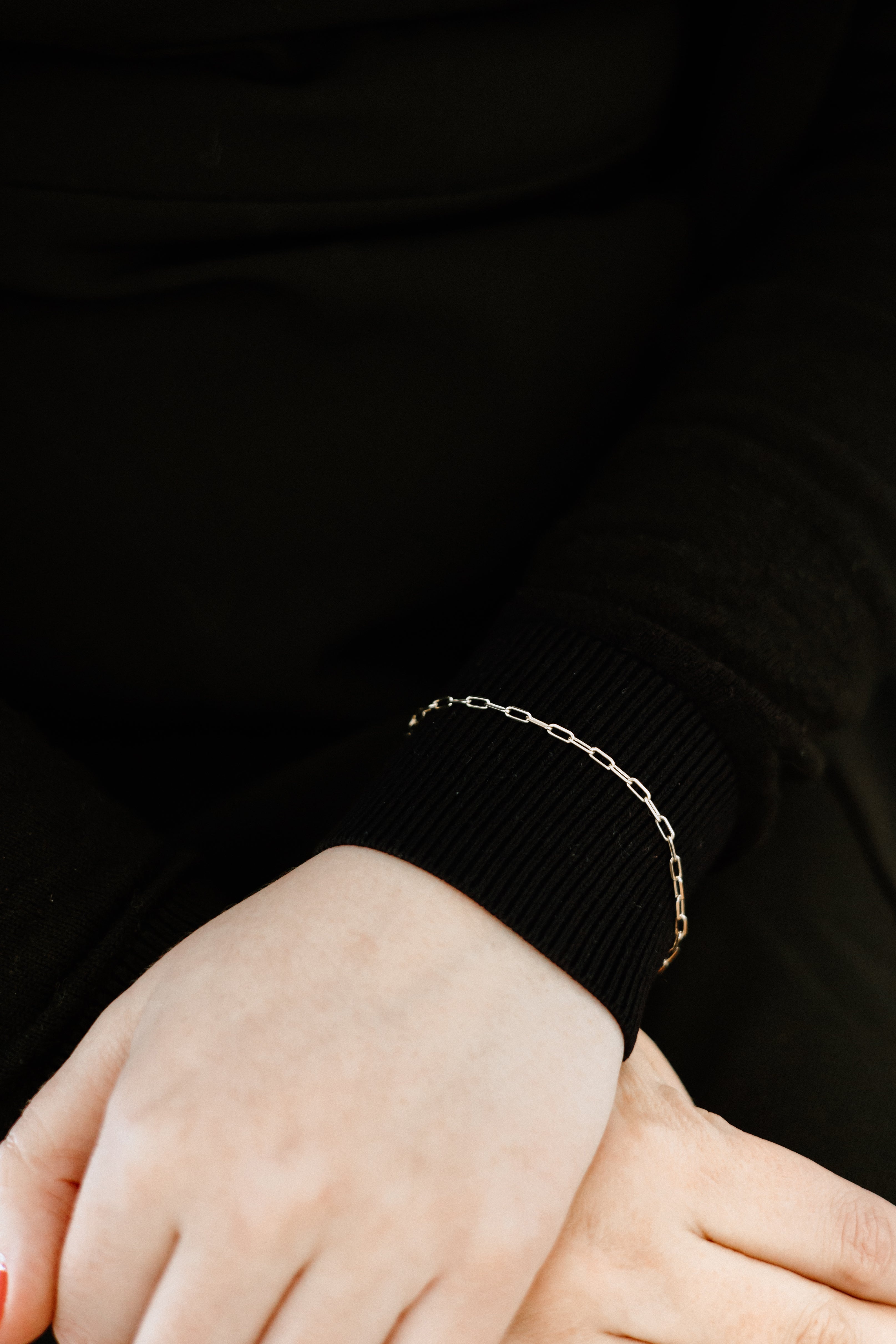 Bracelet paperclip minimaliste