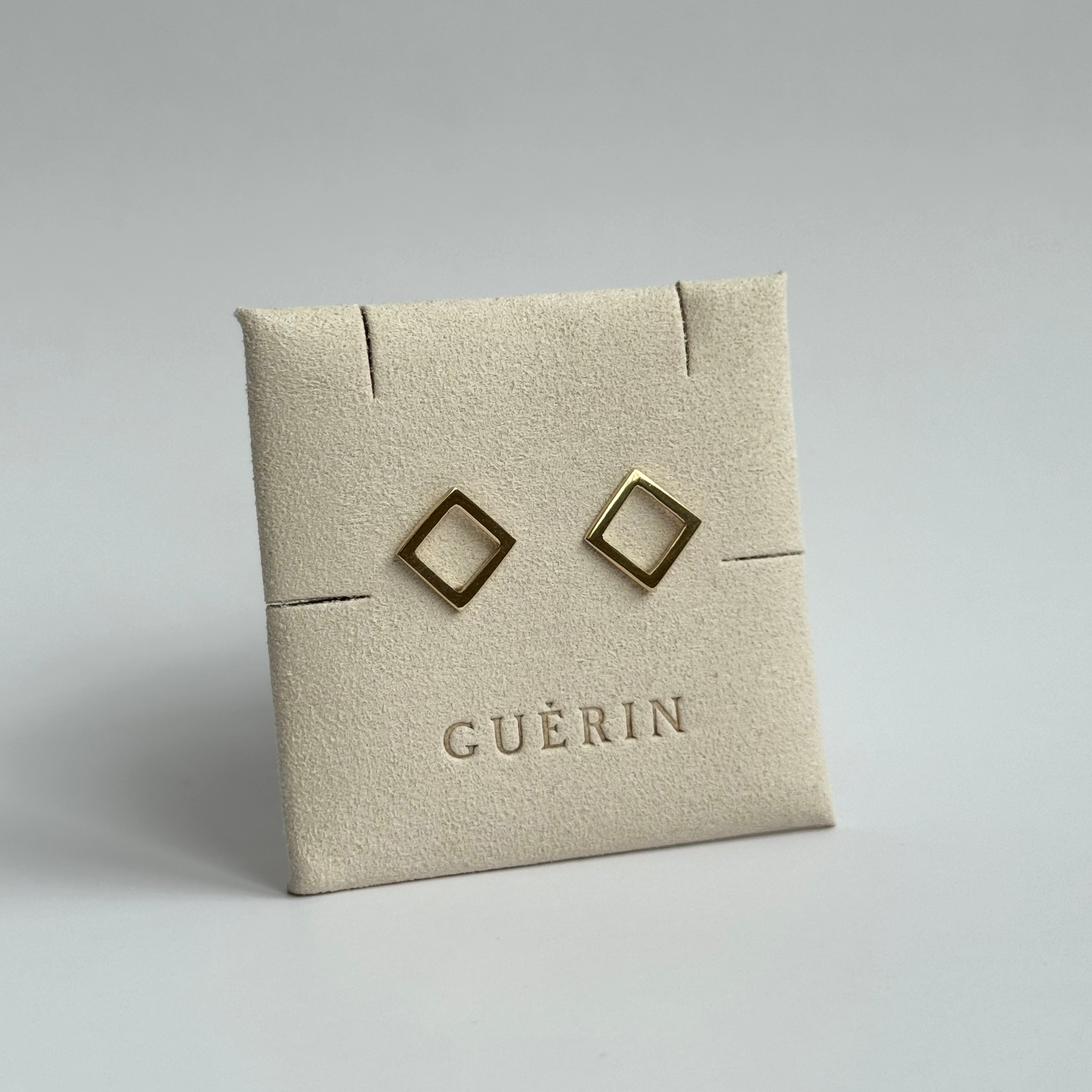 Boutons d'oreilles losanges