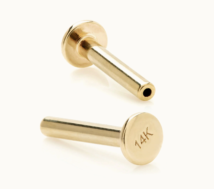 Boucle d'oreille pour croquant avec pierre 14k