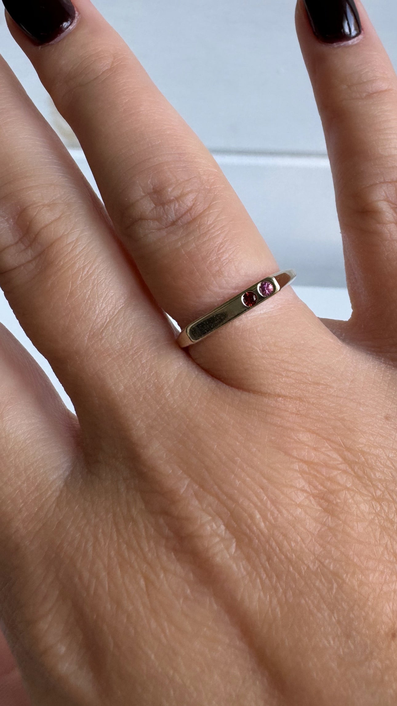 Bague familiale (2 pierres)