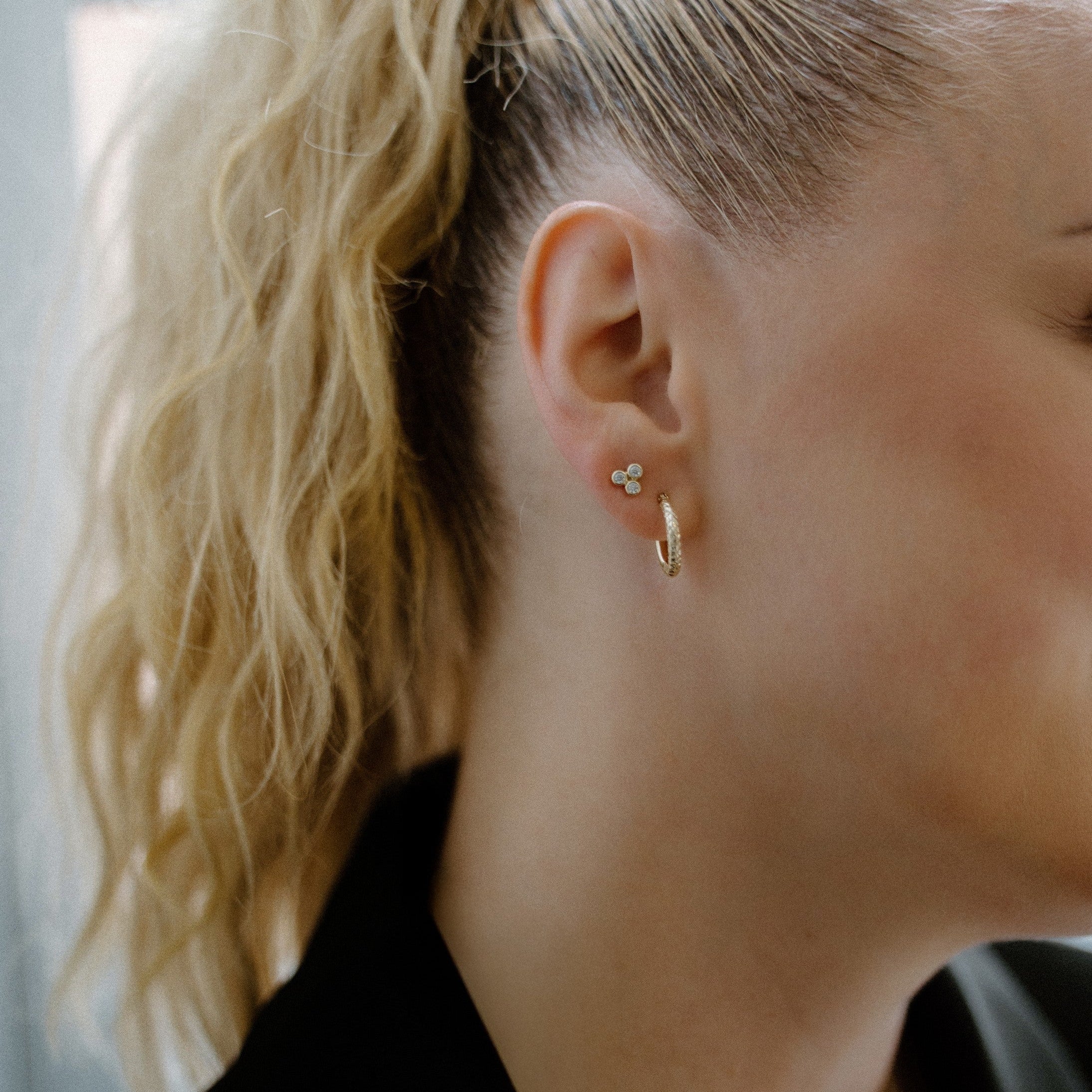 Boutons trilogie de pierres