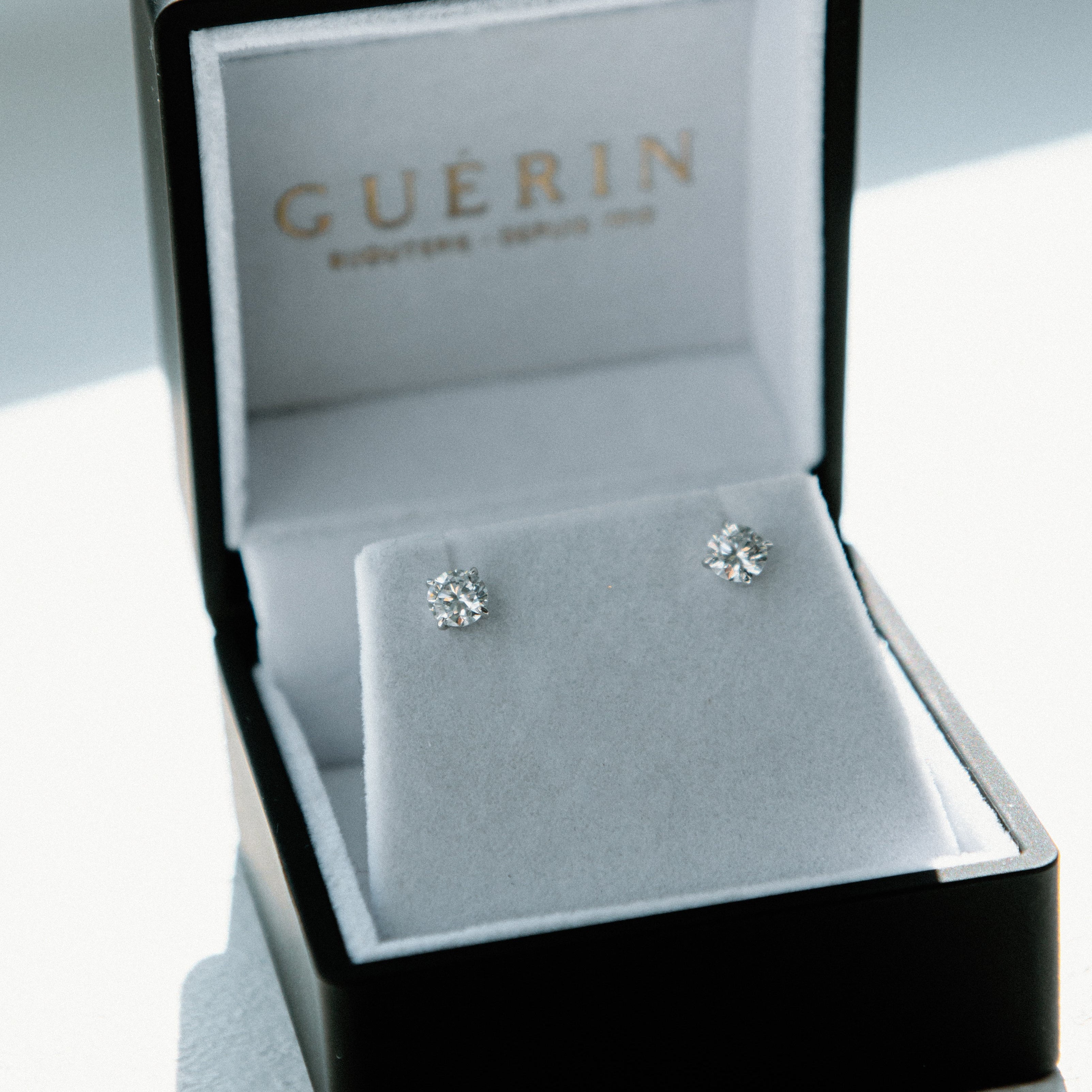 Boutons d’oreilles diamants – 1,00 ct total