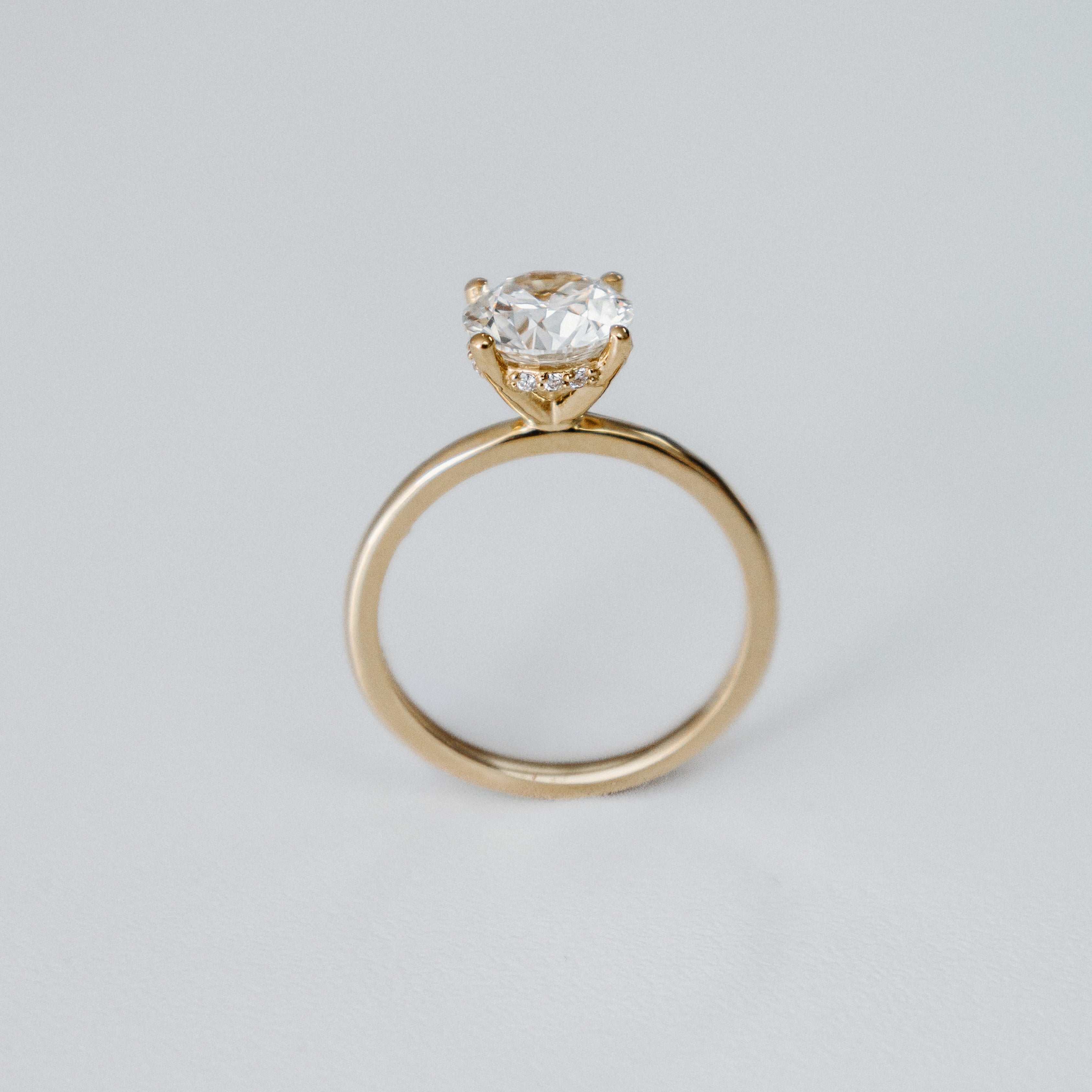 Bague Lucie - Diamant rond 2 carats