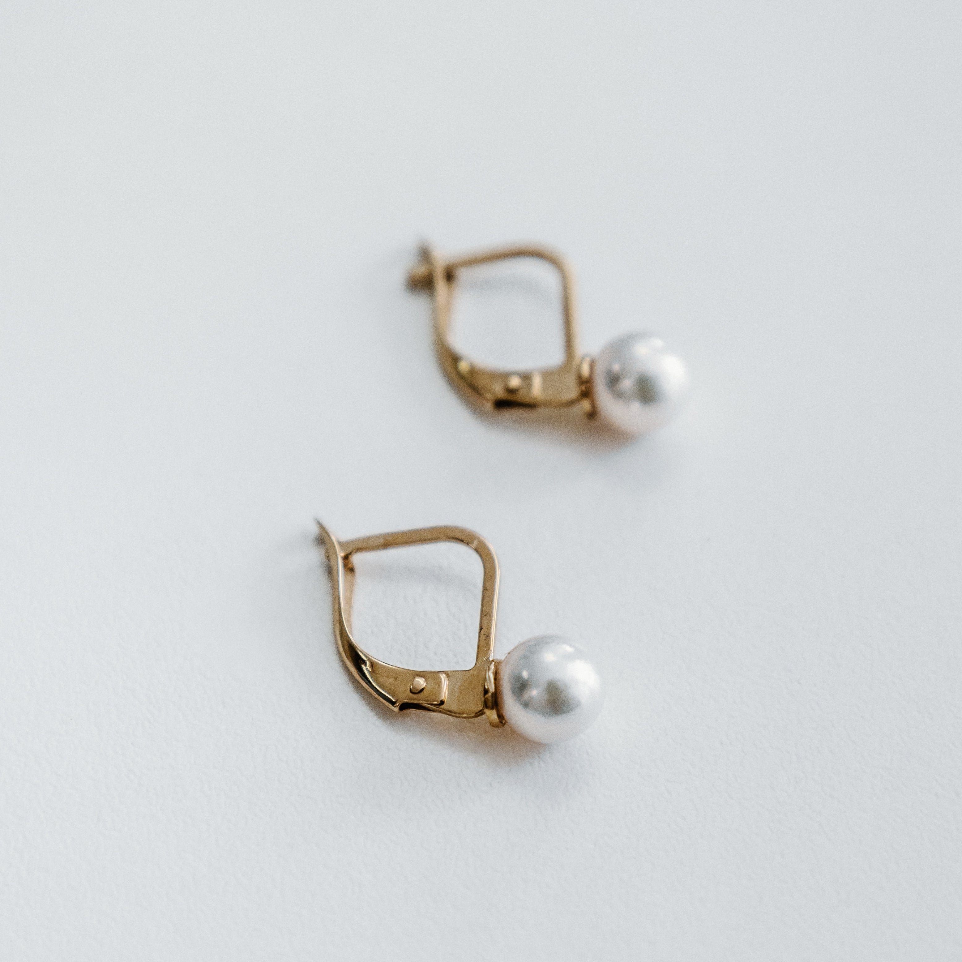 Boucles d'oreilles avec perles AKOYA