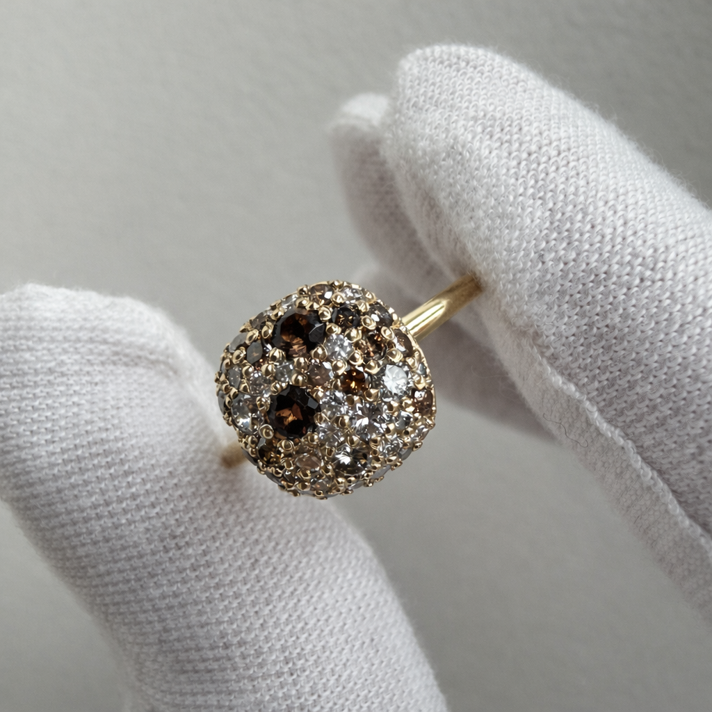Bague bouquet Champagne