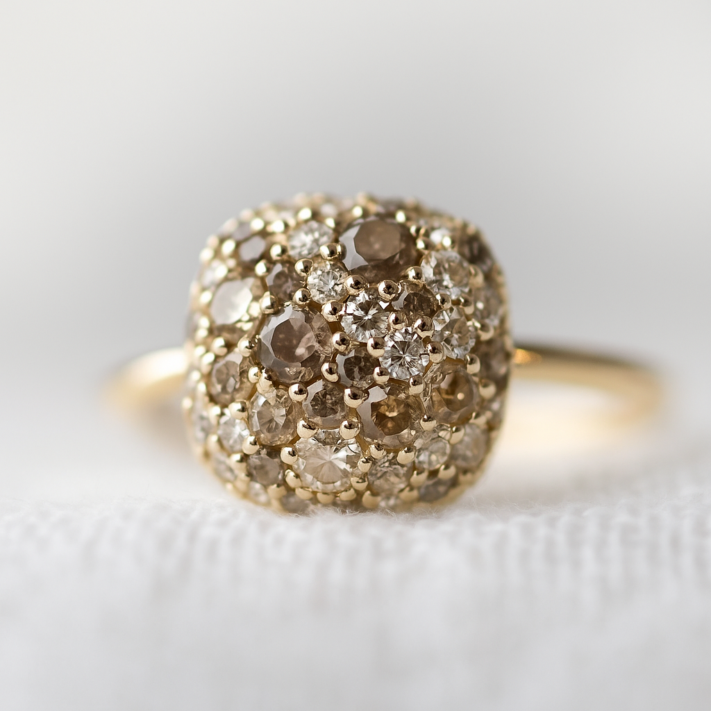 Bague bouquet Champagne