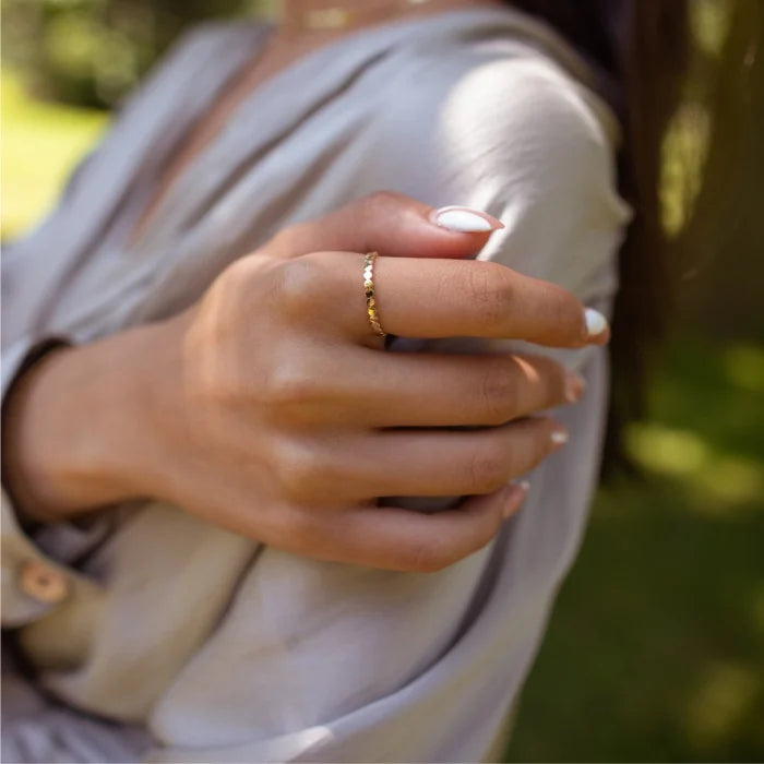 Bague minimaliste petits cercles