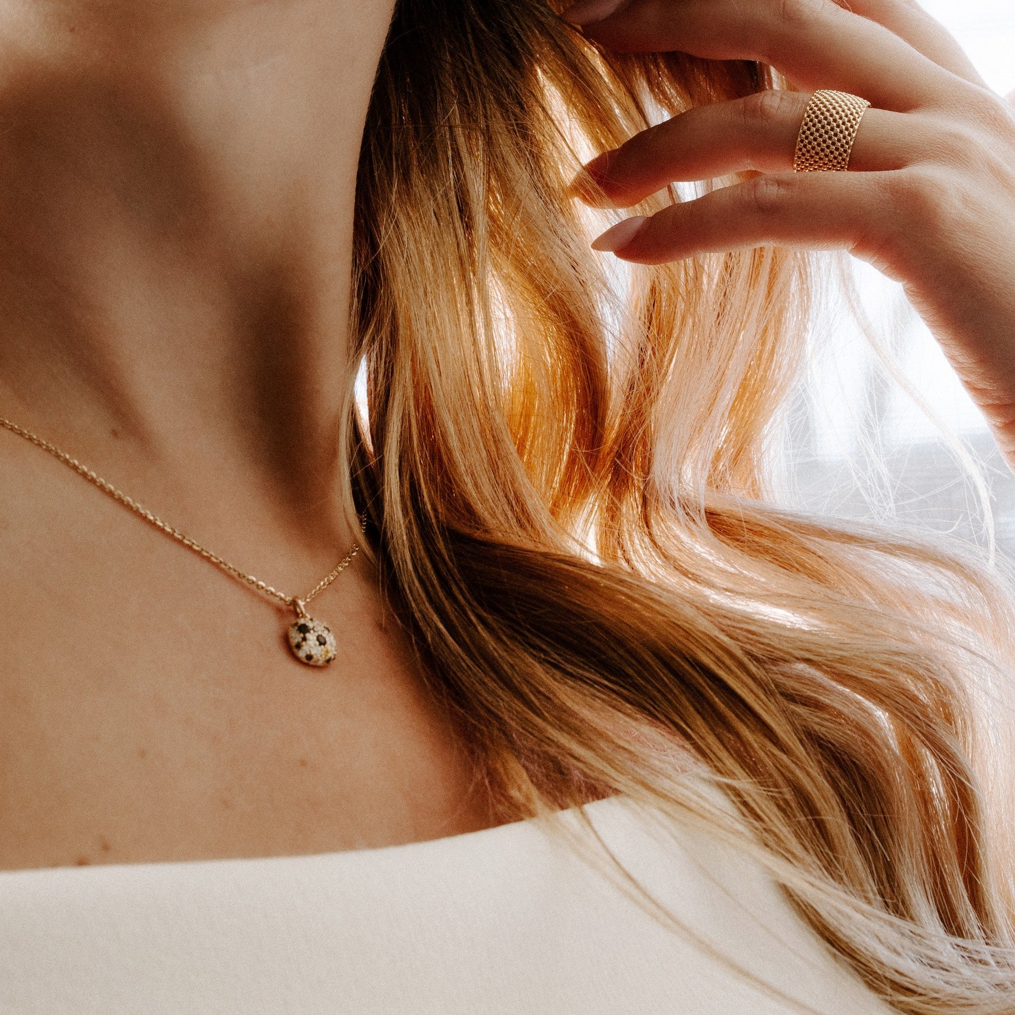 Pendentif bouquet champagne