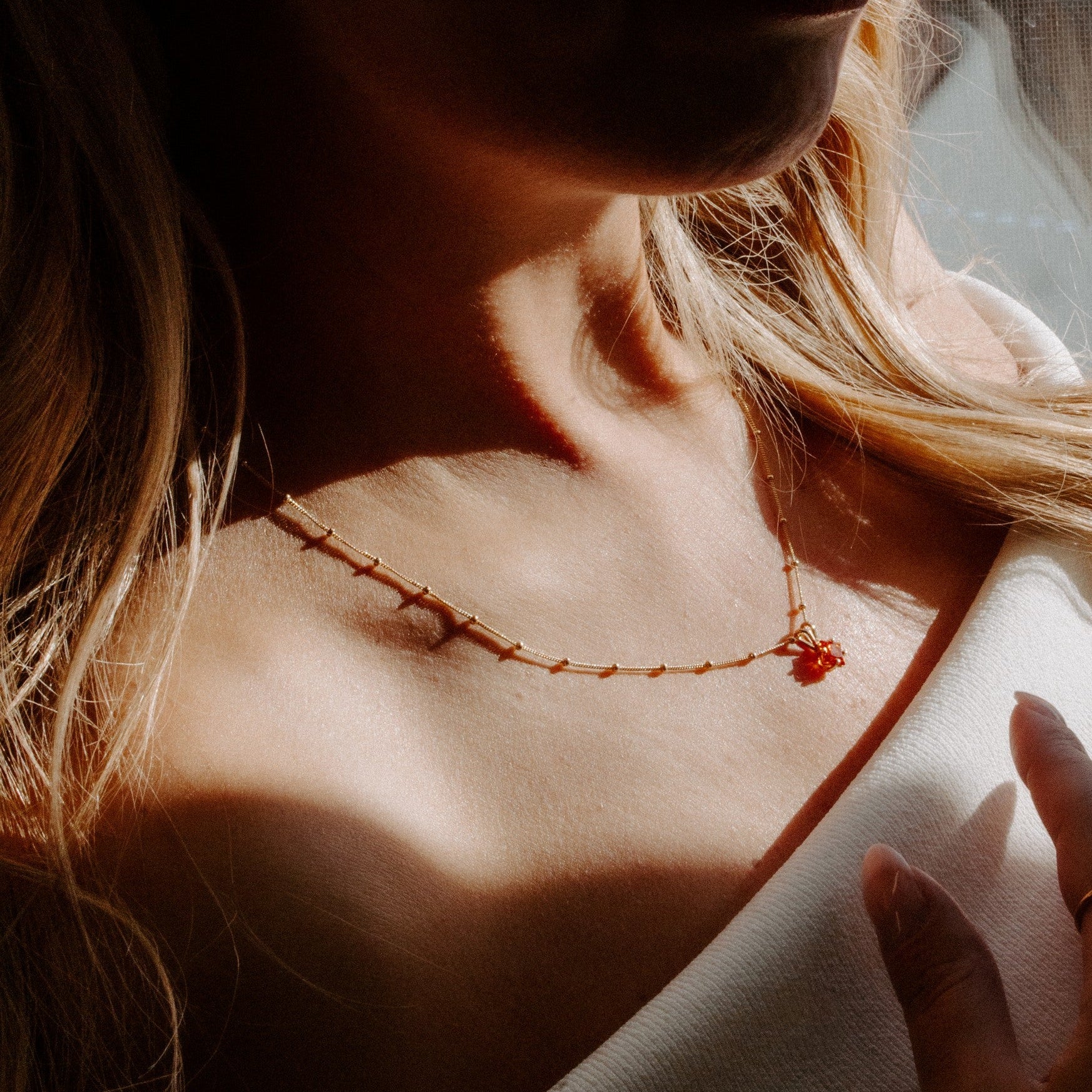 Pendentif - Saphir padparadscha