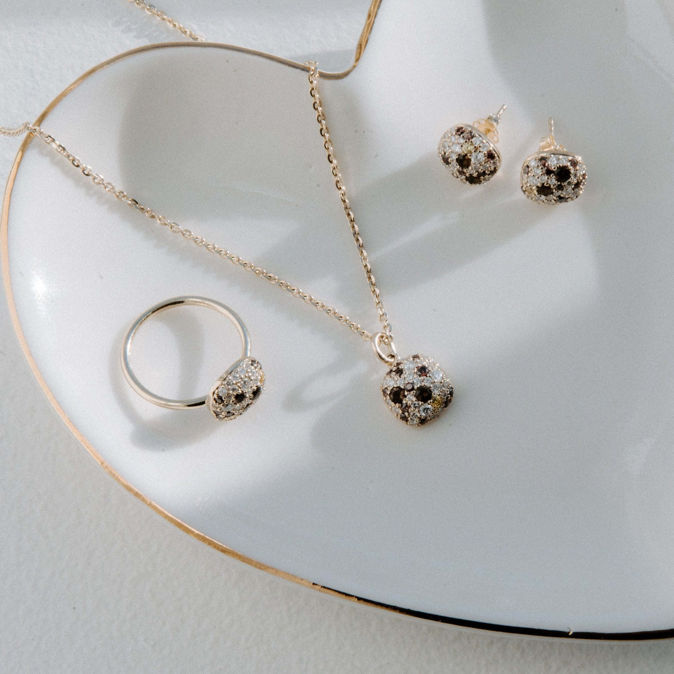 Pendentif bouquet champagne