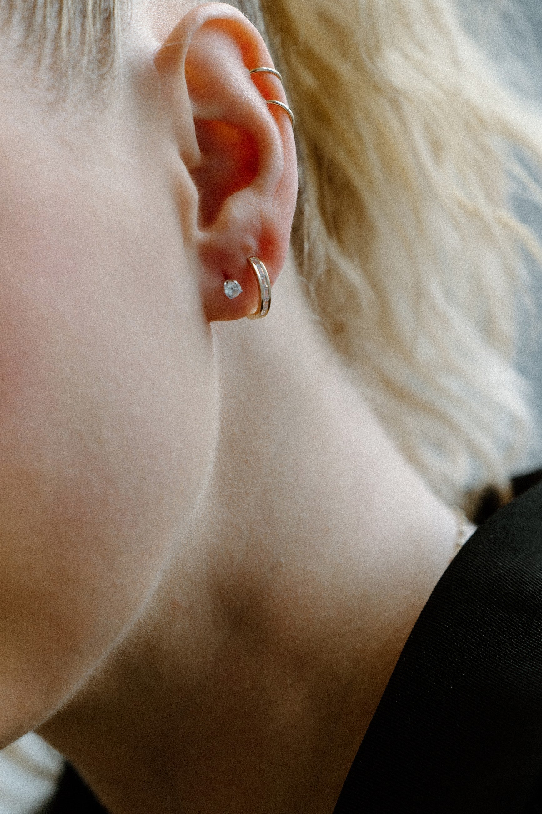 Huggies classiques - pierres baguettes